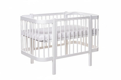 Complete KOTTO nursery set: Elin classic white baby crib with ergonomic mattress - Detail -