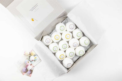 Natural Bath Bomb Gift Box – 14 Handmade Bath Bombs for a Spa Day-0