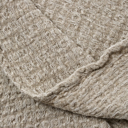 Big Linen Towel - Textured Grey