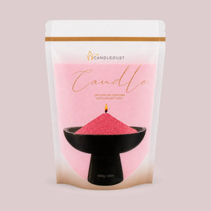 Candledust Blush Vintage unscented pearled candle sand in a 1kg resealable refill pouch