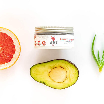 Vegane Fox Grapefruit Körpercreme, 200 g