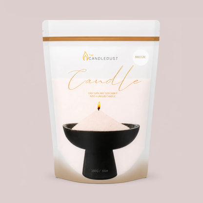 Candledust Breeze fresh scented pearled candle sand in a 350g resealable refill pouch