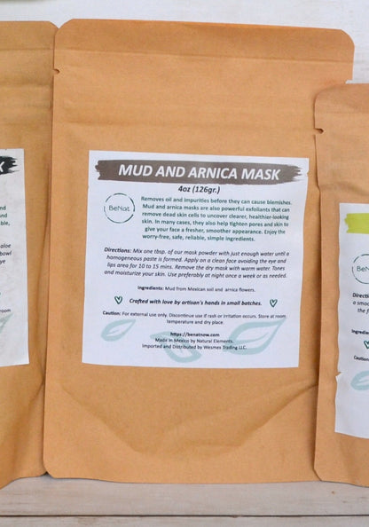 BeNat Acne Care Bundle featuring artisanal natural soap bars for clear skin - mud and arnica musk detail