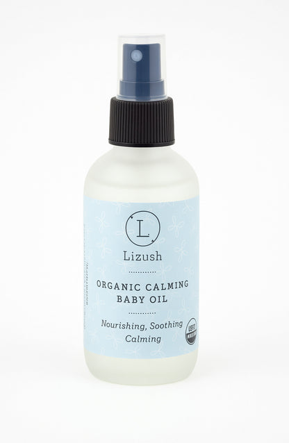 USDA Organic Calming Baby Oil – Natural Baby Skincare-1