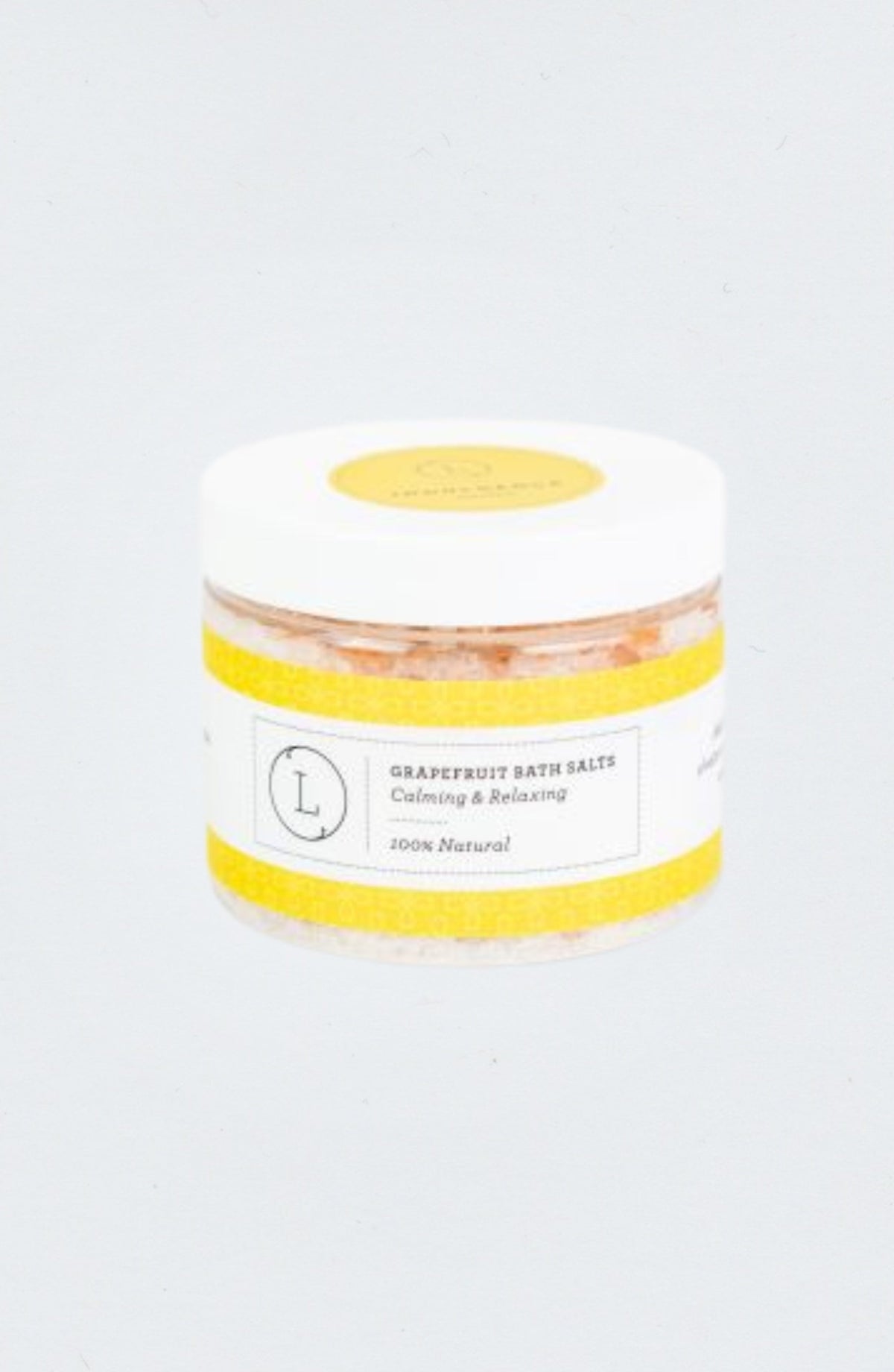 Close up of Lizush Grapefruit Bath Salts – Dead Sea, Epsom & Himalayan Soak