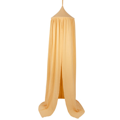 Butter Yellow cotton bed canopy for children