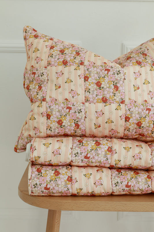 Moi Mili Spring Garden Small Patchwork Set - Quilted cotton crib bedding