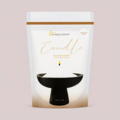 Candledust Diamond Dust scented pearled candle sand in a 350g resealable refill pouch