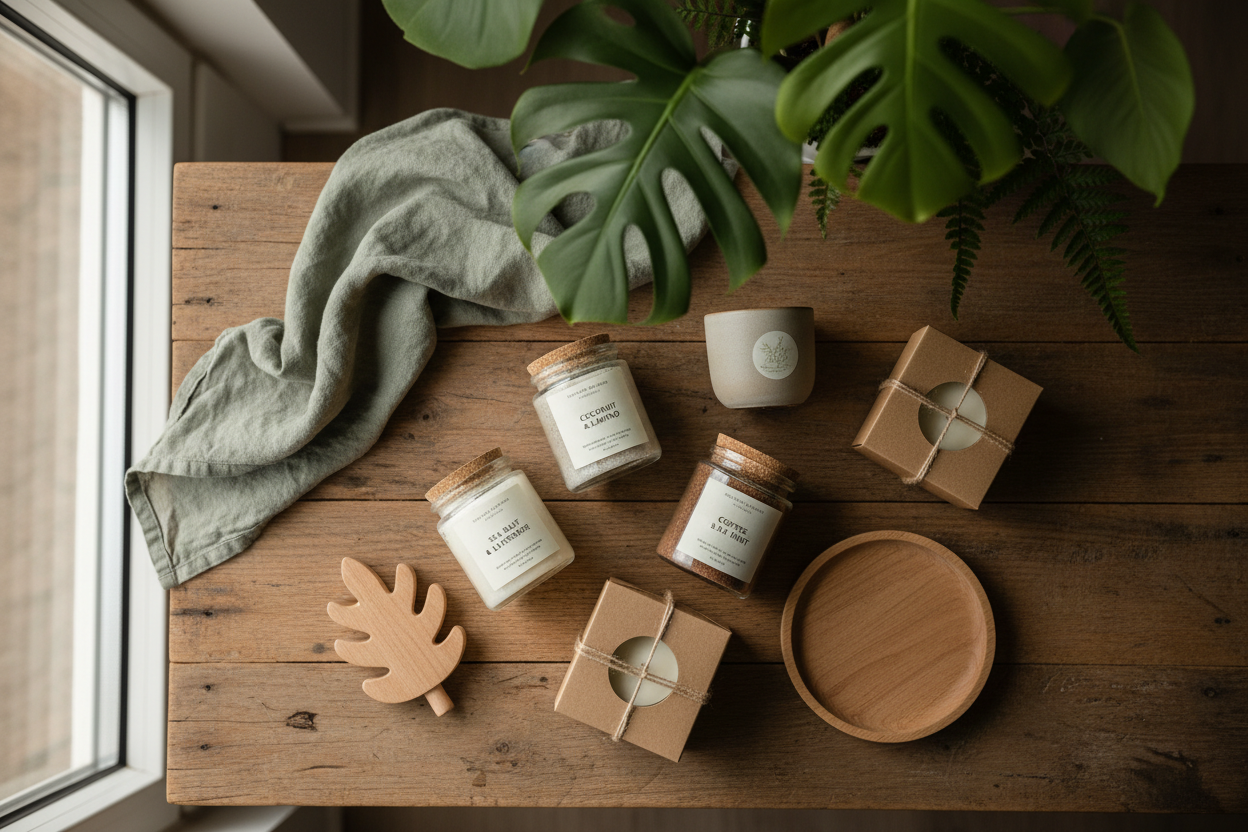 Eco-friendly sustainable products lifestyle scene