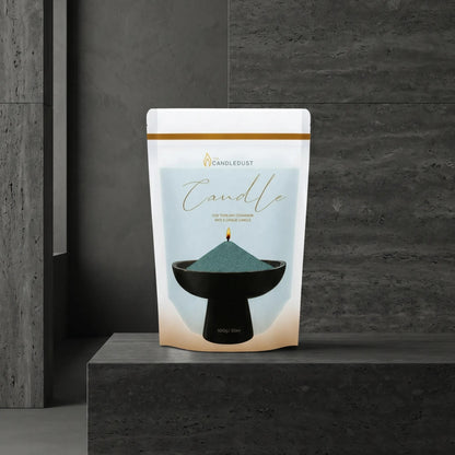 Other view of Candledust Emerald unscented pearled candle sand in a 1kg resealable refill pouch