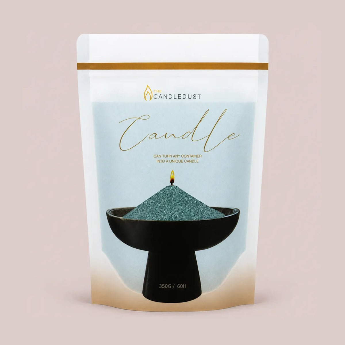 Candledust Emerald unscented pearled candle sand in a 350g resealable refill pouch