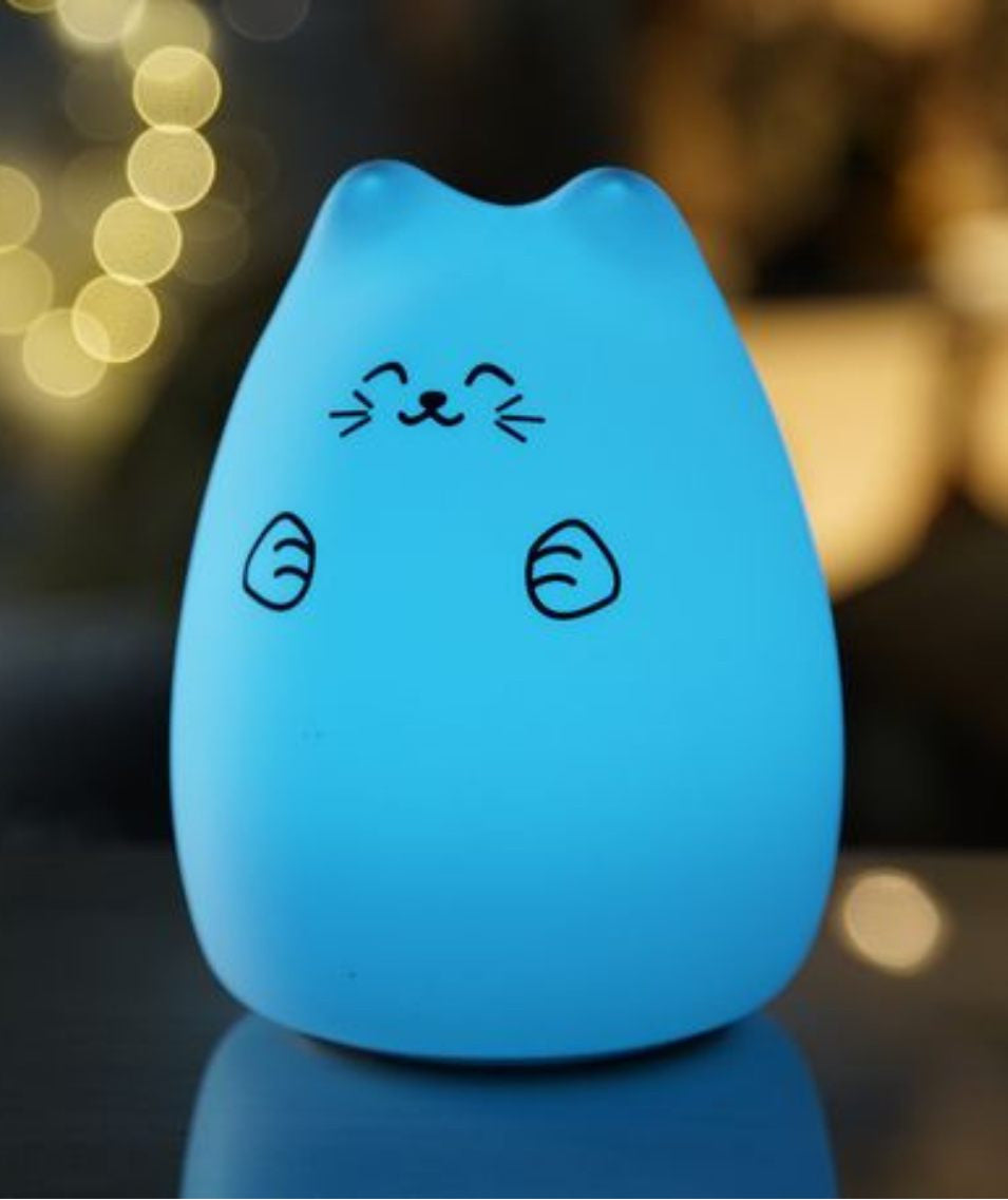 Silikonlampe „Glückskatze“ – Weiß
