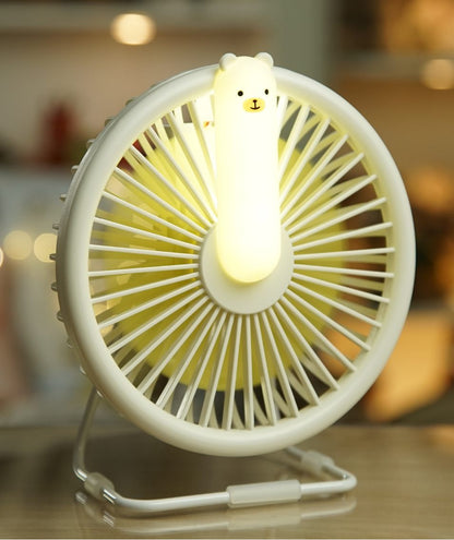 Ventilatorlampe „Kleiner Bär“ – Weiß