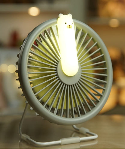 Ventilatorlampe „Kleiner Bär“ – Grau