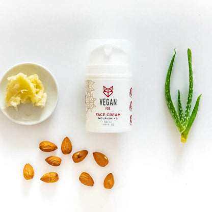 Vegan Fox Nourishing Face Cream, 50 ml natural face moisturizer for daily care - That Green Store