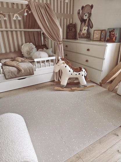 Foam Puzzle Playmat - Spots Cappuccino