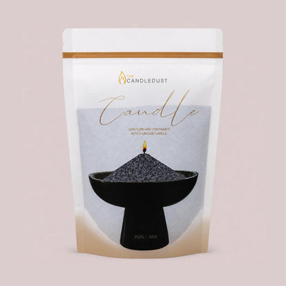 Candledust Grey unscented pearled candle sand in a 350g resealable refill pouch