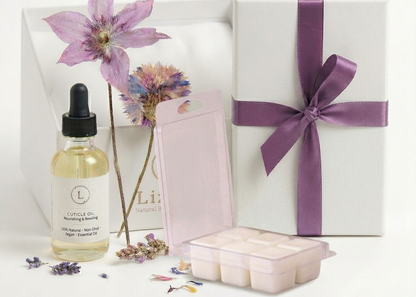 Hand Care Ritual Set - Nail Cuticle Oil and Exfoliating Scrub gift set | Lizush