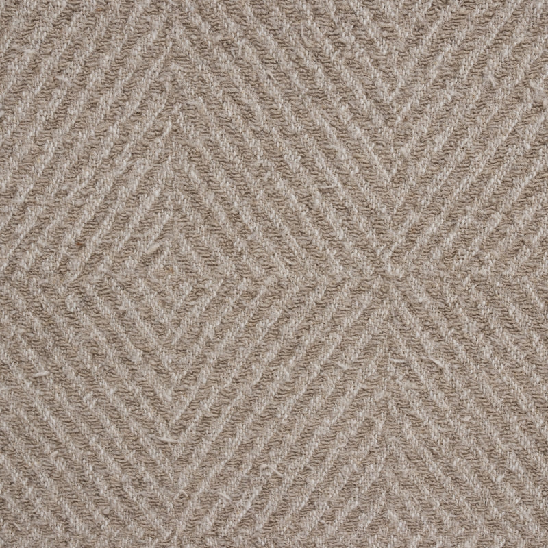 Großes Leinenhandtuch – Beige Fischgrätmuster