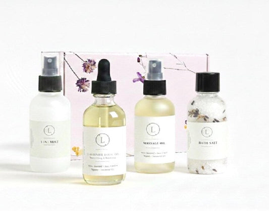 Natural Spa Gift Box – 4-Piece Aromatherapy Wellness Set-0