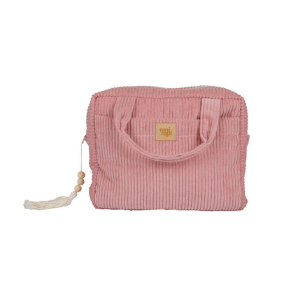 Handmade in Poland: OEKO-TEX certified Baby Pink cotton cosmetic pouch