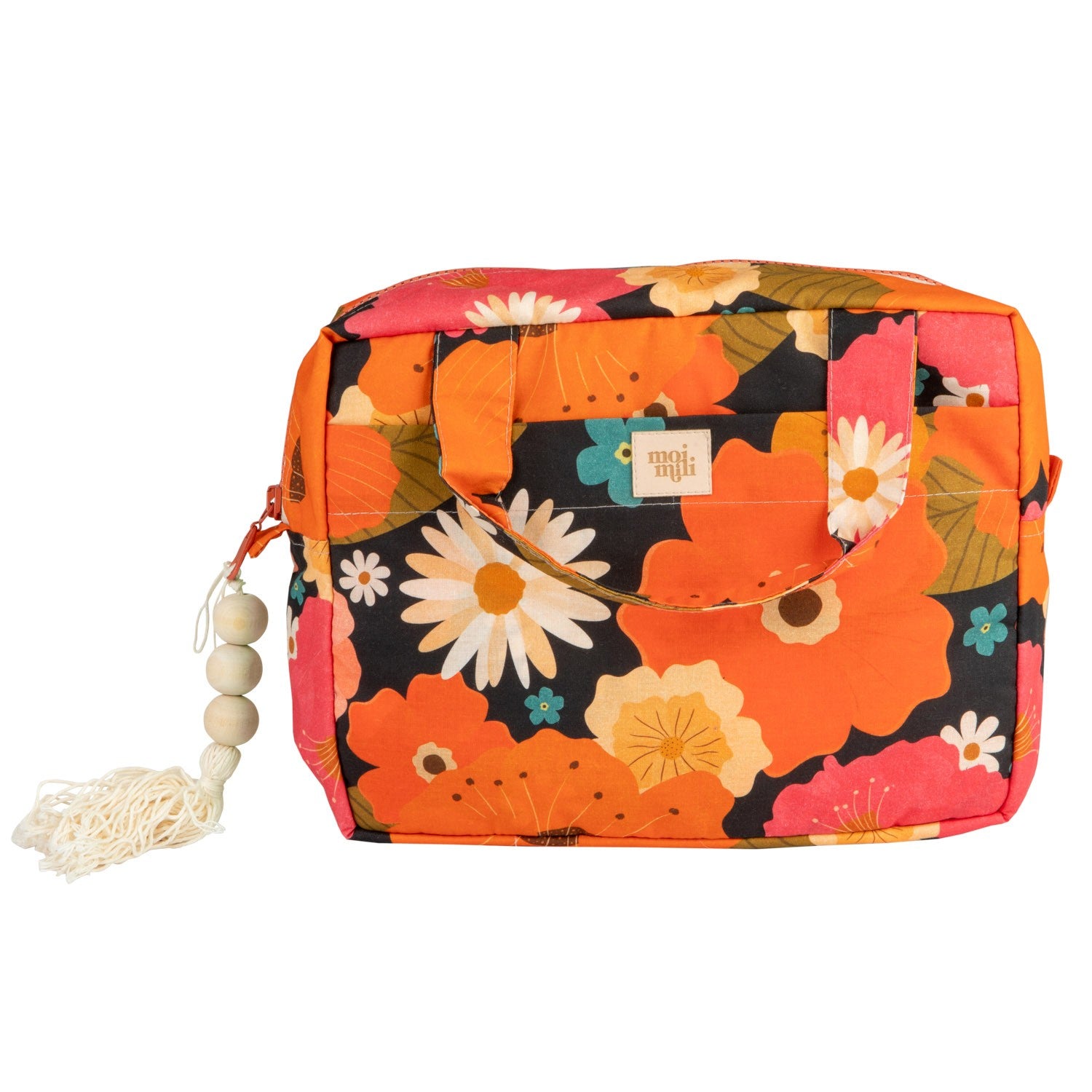 Handmade in Poland: Picnic With Flowers 100% cotton travel organizer