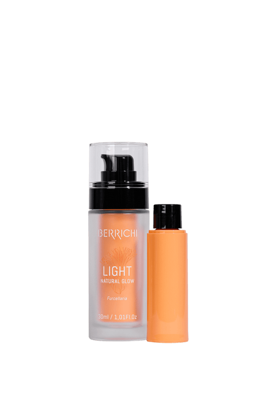 Berrichi Face Cream LIGHT on a minimalist vanity setup