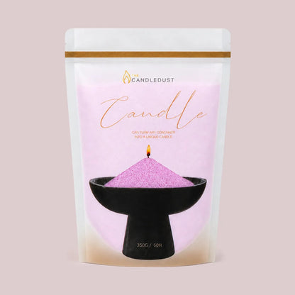 Candledust Lilac unscented pearled candle sand in a 350g resealable refill pouch