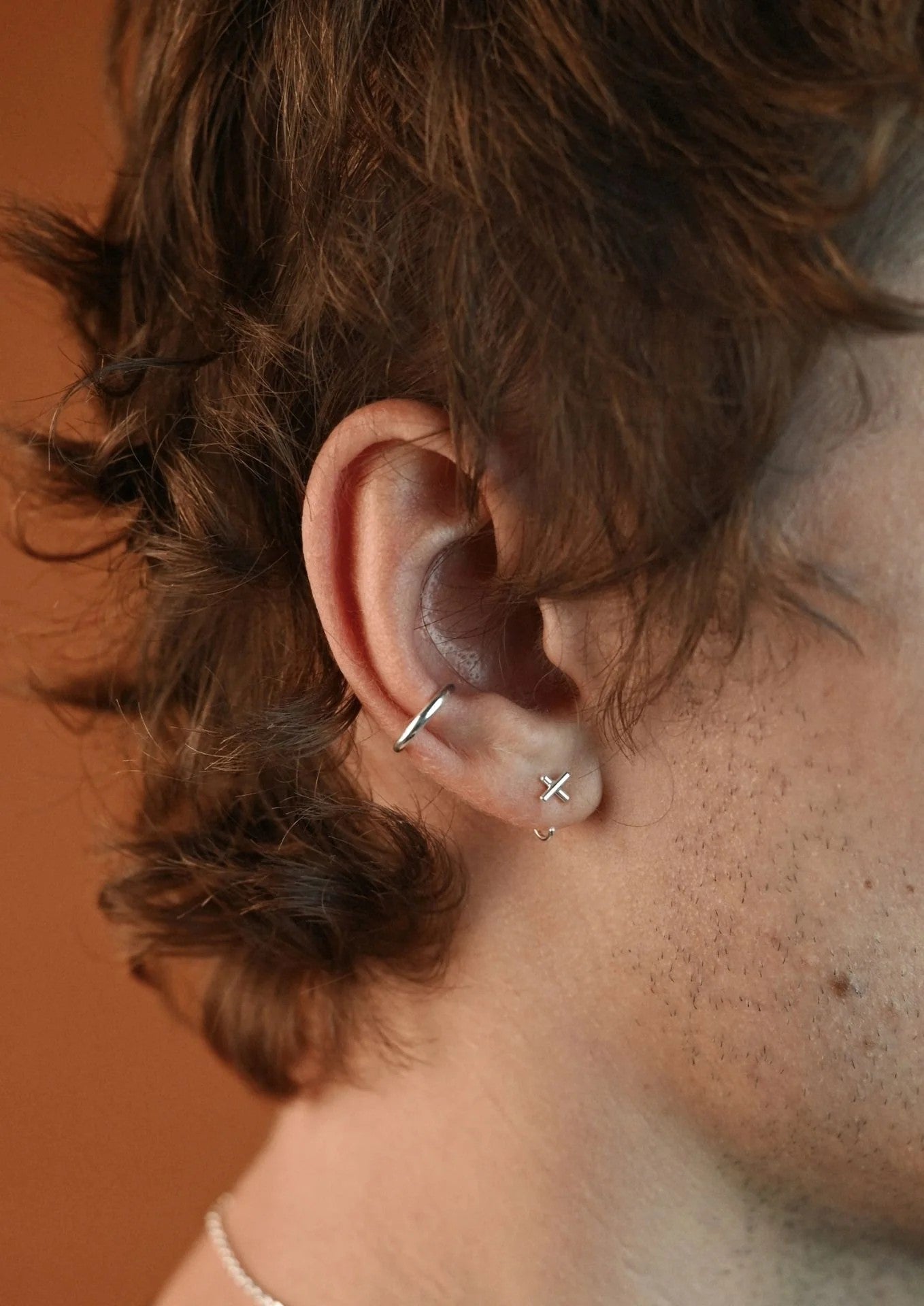 Line Ear Cuff - Silver