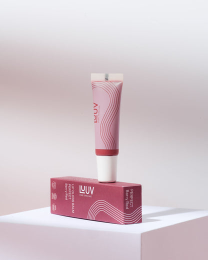 LUUV Vegan Lip Gloss Balm - 100% natural glossy shine and lip repair.
