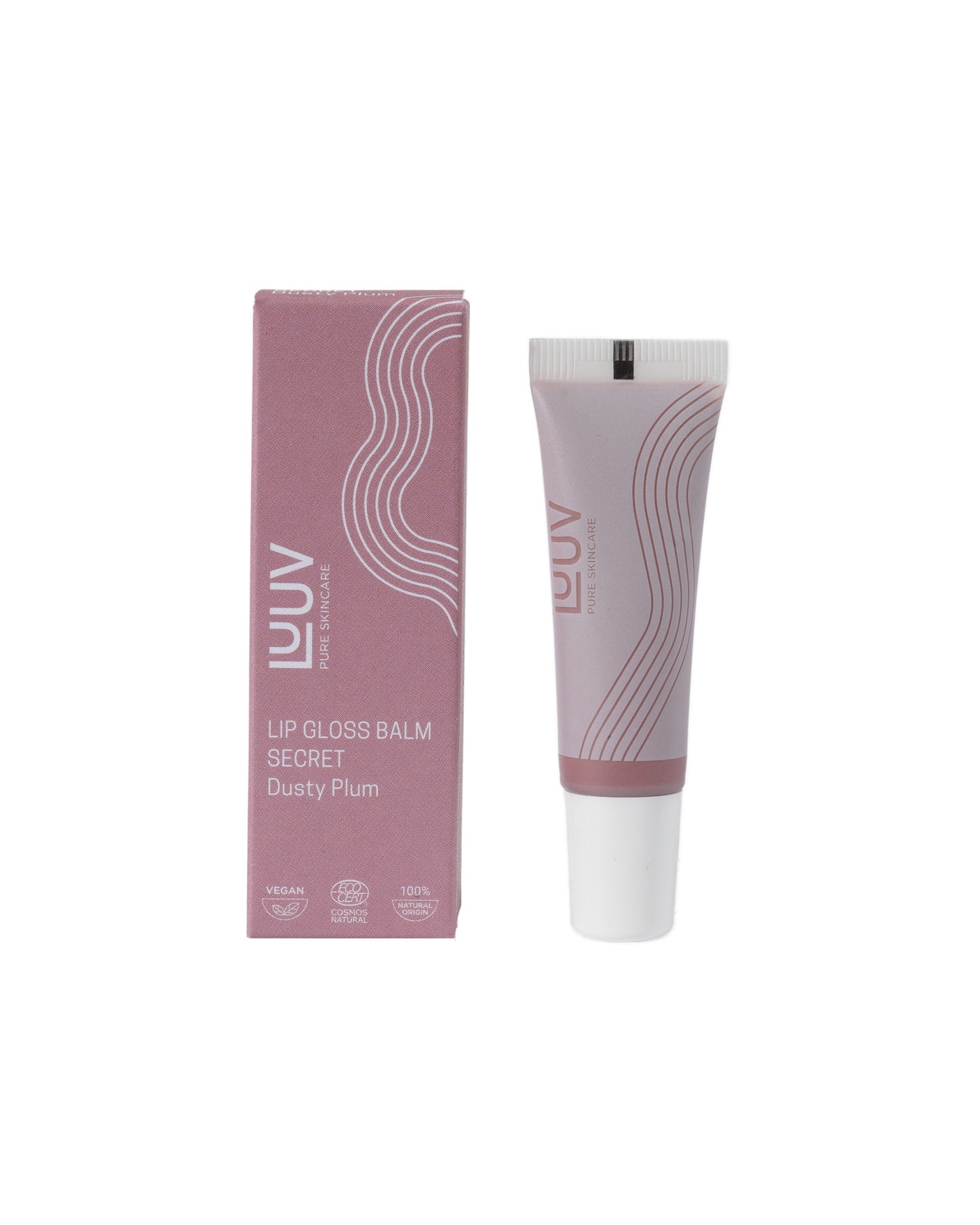 LUUV Vegan Lip Gloss Balm - 100% natural glossy shine and lip repair.