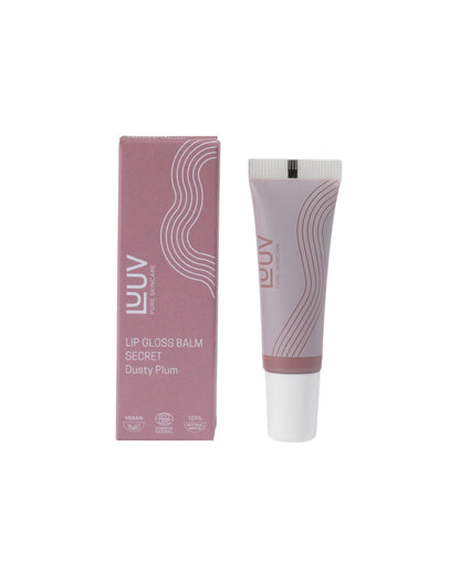 LUUV Vegan Lip Gloss Balm - 100% natural glossy shine and lip repair.