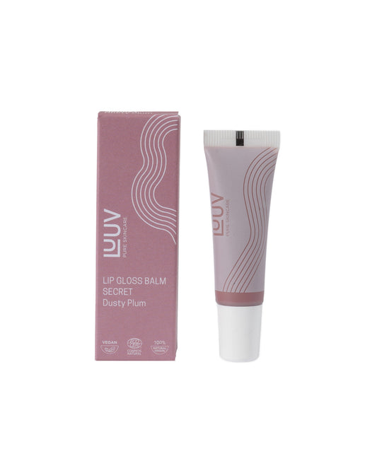LUUV Vegan Lip Gloss Balm - 100% natural glossy shine and lip repair.