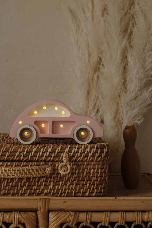 Mini wooden beetle car night light for kids room decor