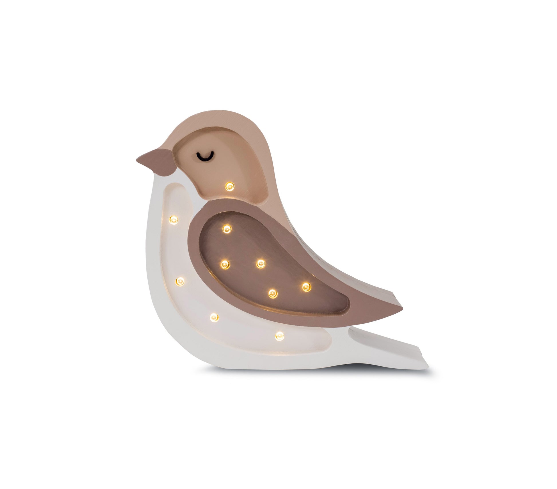 Little Lights mini singing bird shaped wall light