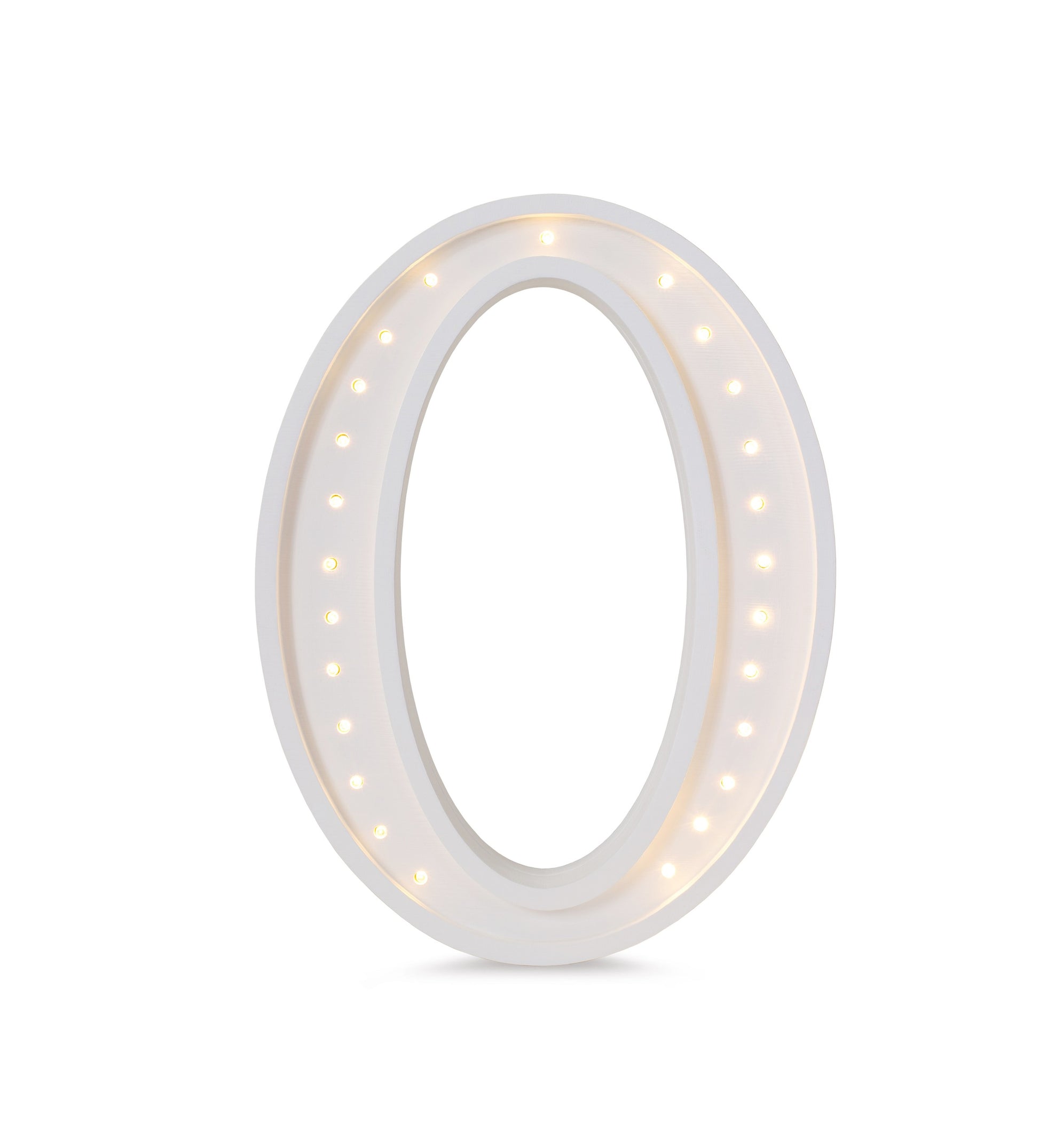 Little Lights large  Letter O Lamp - Personalized handmade wooden initial night light