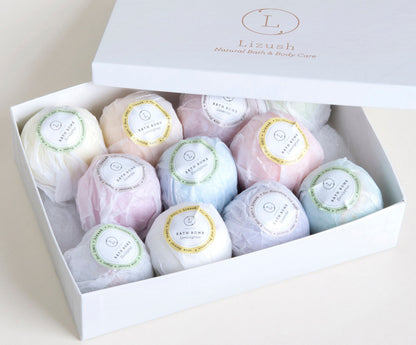 Natural Bath Bomb Gift Box – 12 Handmade Bath Bombs-3