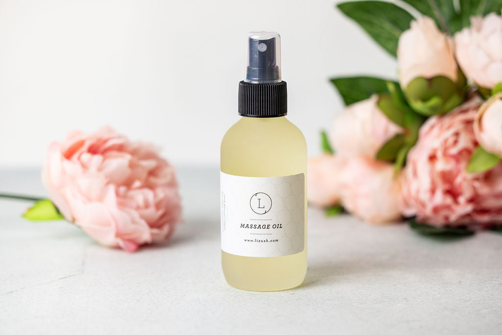 CBD Eucalyptus Massage Oil - 25mg CBD THC-free aromatherapy body oil | Lizush