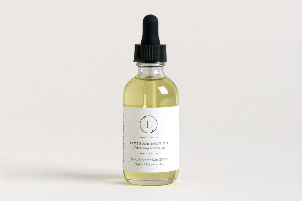 Lavender Body Oil - Natural moisturizing bath and body massage oil bottle | Lizush