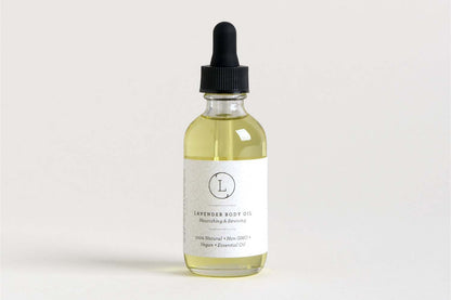 Lavender Body Oil - Natural moisturizing bath and body massage oil bottle | Lizush