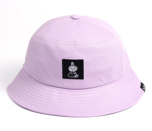 Official Little My Bucket Hat in Lilac. Premium Moomin summer headwear by Nordicbuddies.