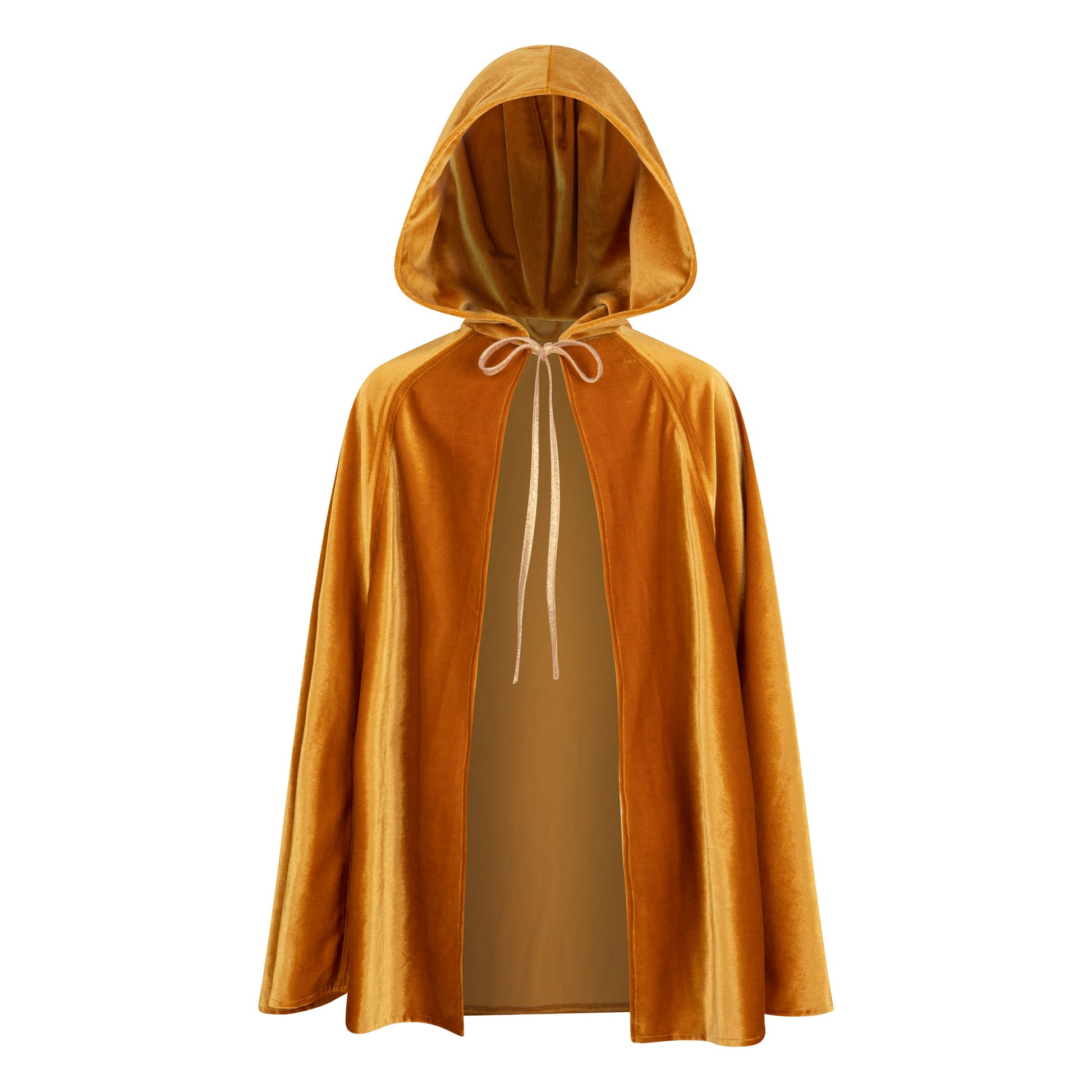 Handmade in Poland: Golden Riding Hood magic cape with hand holes for movement