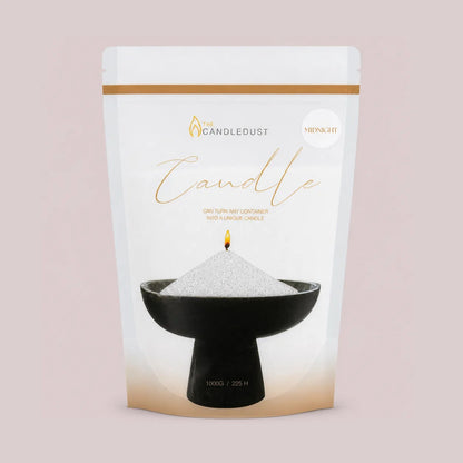 Candledust Midnight scented pearled candle sand in a 1kg resealable refill pouch