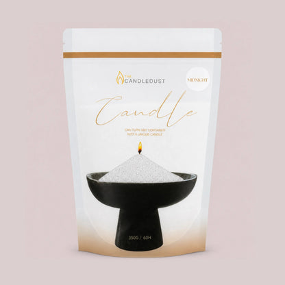 Candledust Midnight scented pearled candle sand in a 350g resealable refill pouch