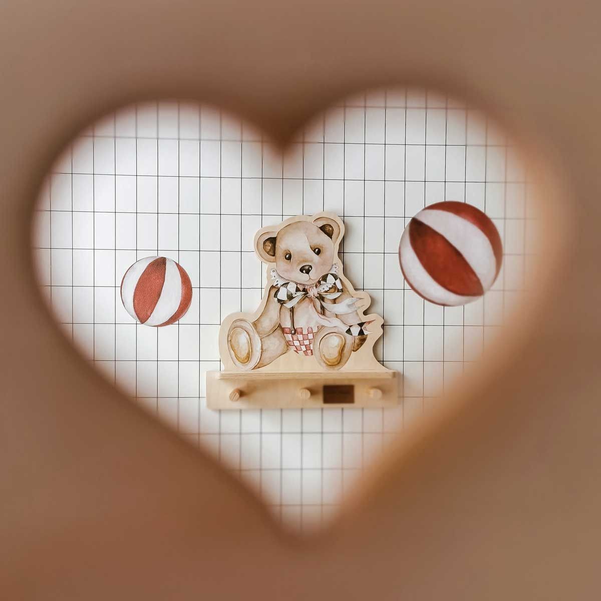 Mini Wall Shelf - Teddy Bear