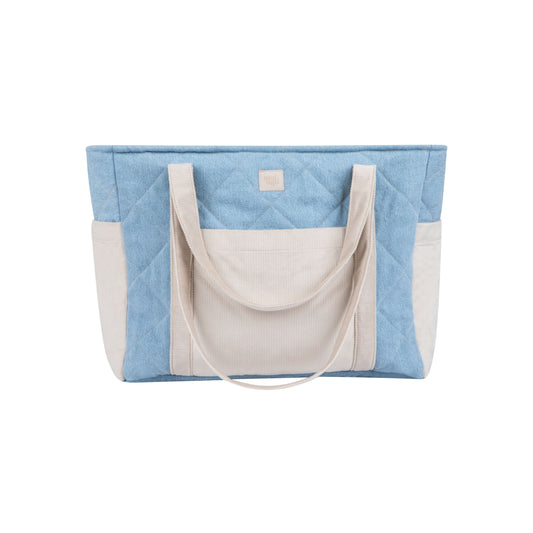 Moi Mili Jeans Mom Weekender Bag - Durable denim-style cotton bag