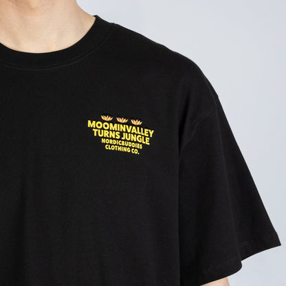 Moomin Jungle Heavy Unisex T-shirt - Black