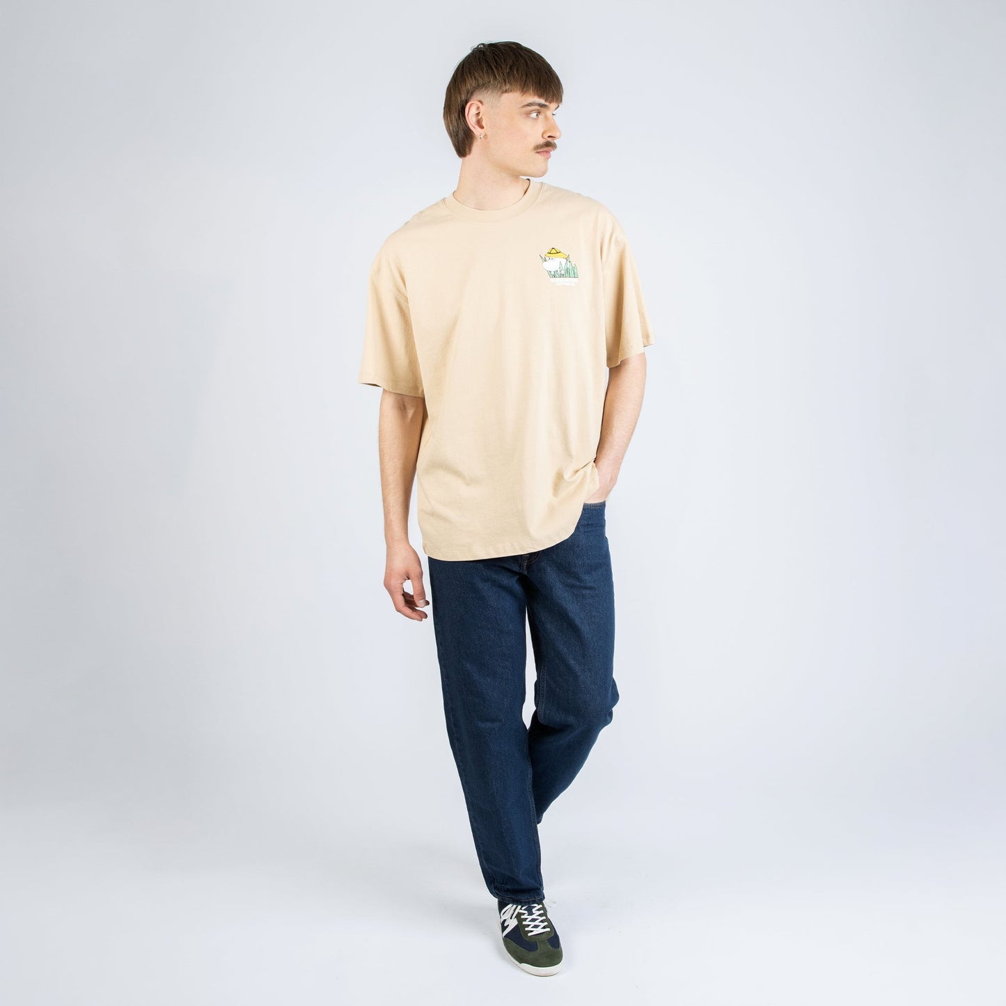 Moomintroll Jungle Heavy Unisex T-shirt - Beige
