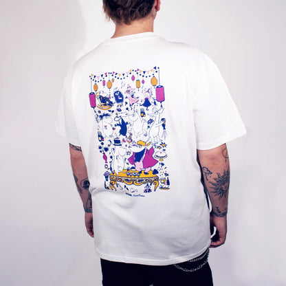 Moomin Party Heavy Unisex T-shirt - White