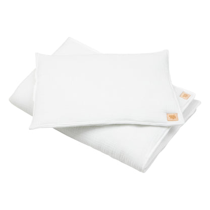 Breathable cream double-layer muslin fabric for sensitive baby skin